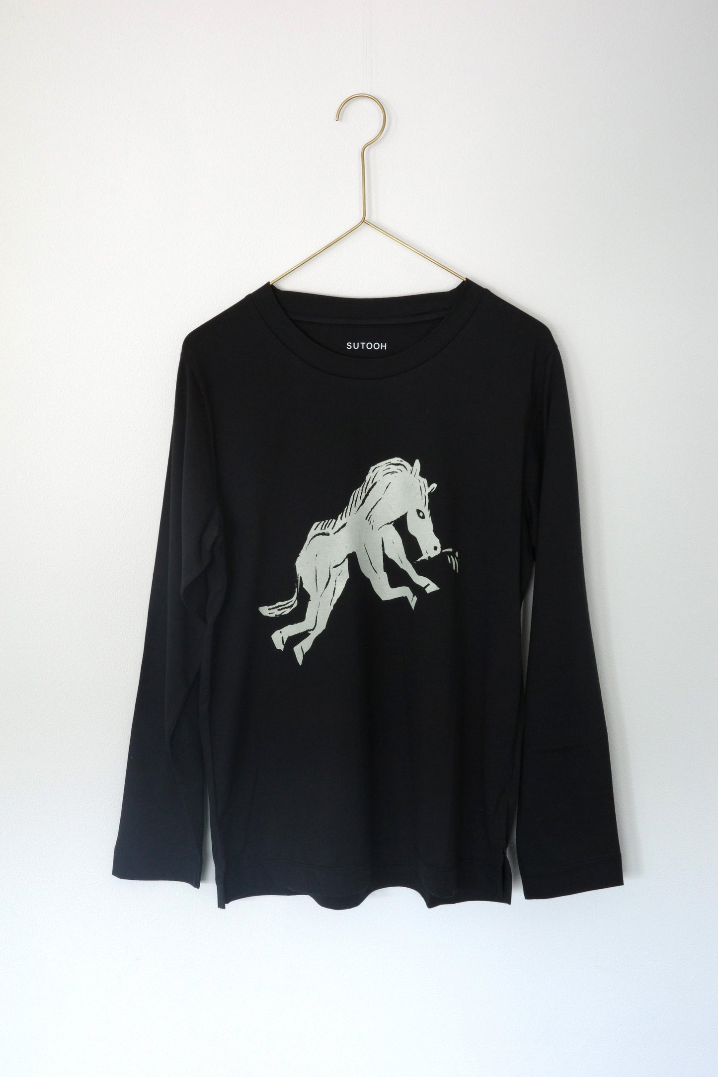 Horse Printed Jersey Long Sleeve