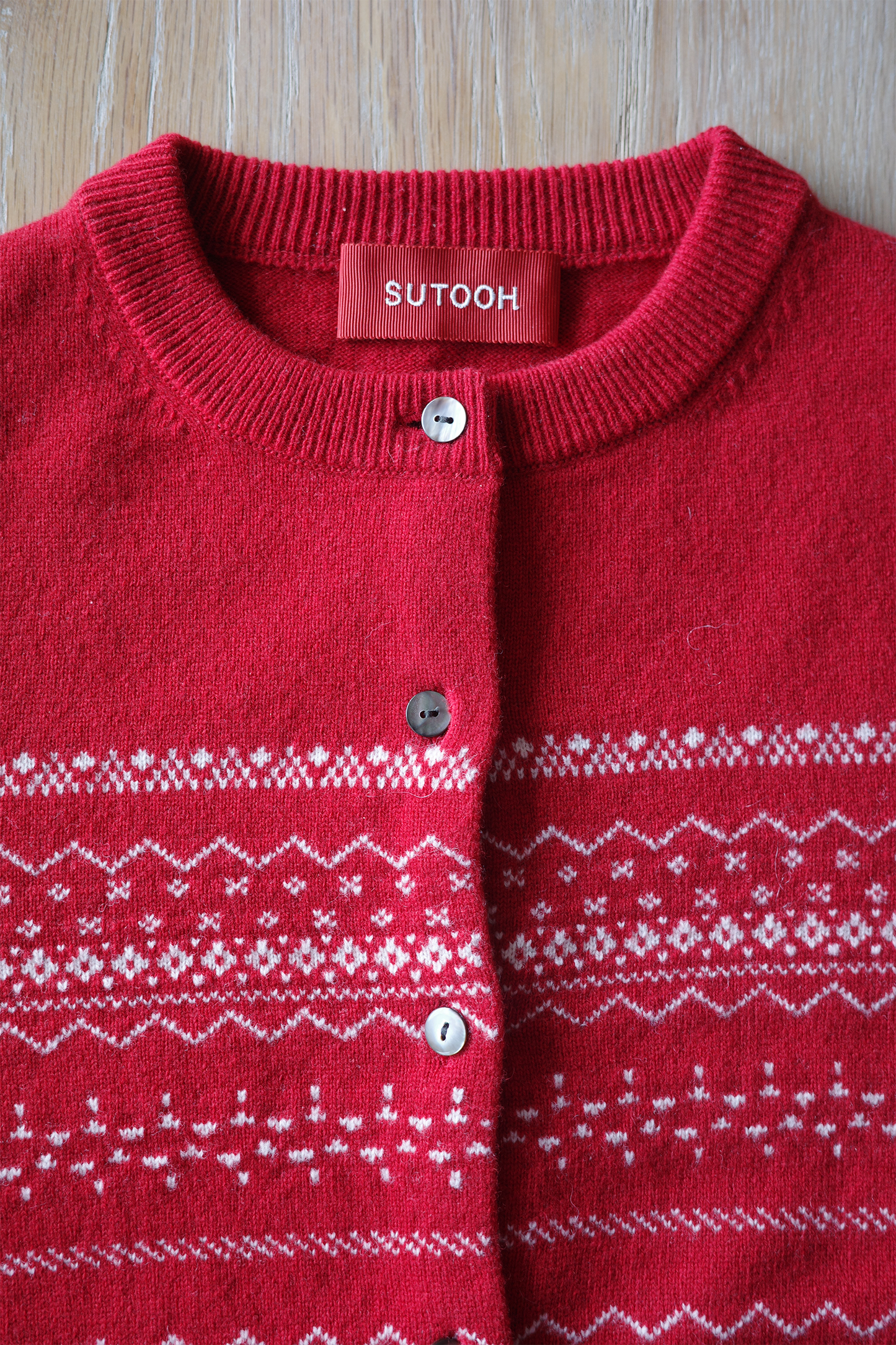 Wool Jacquard Cardigan