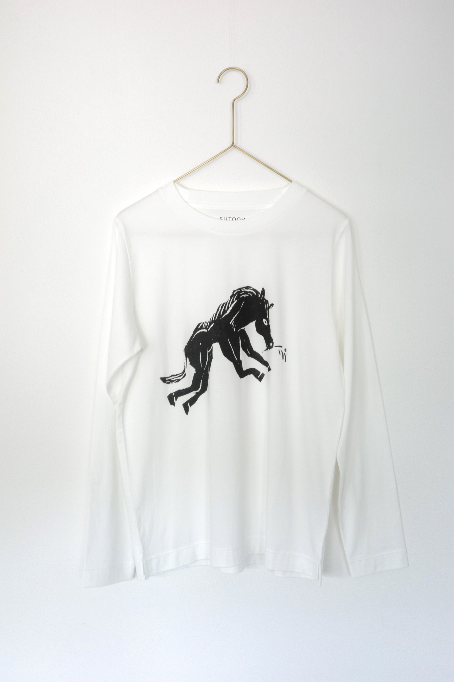 Horse Printed Jersey Long Sleeve