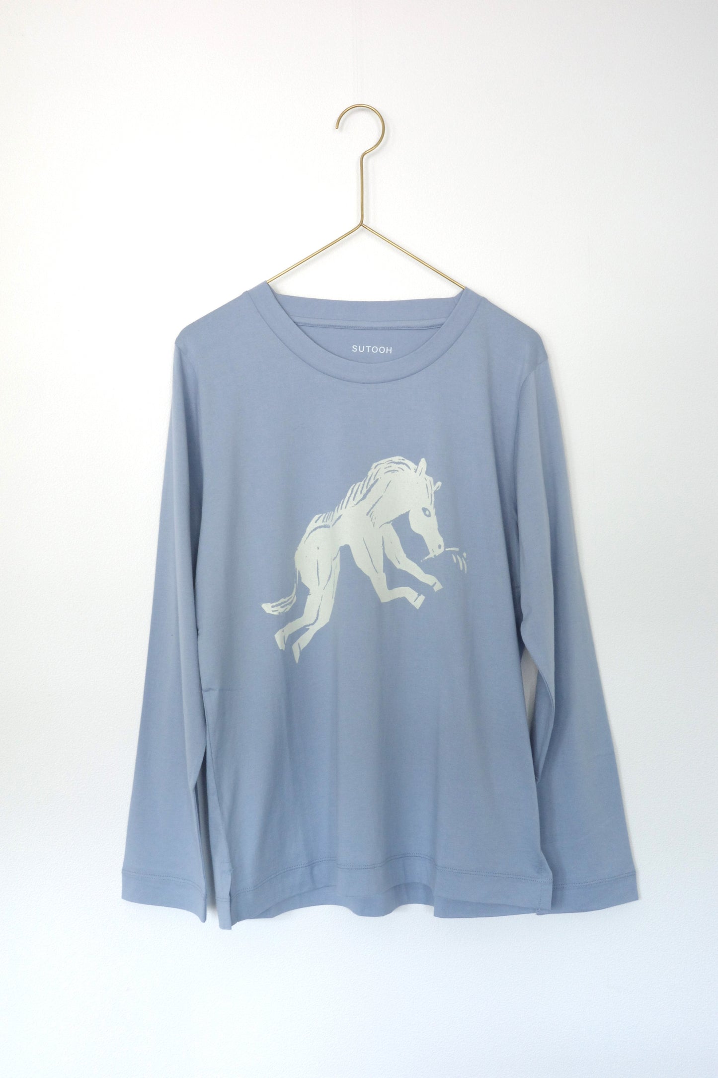 Horse Printed Jersey Long Sleeve