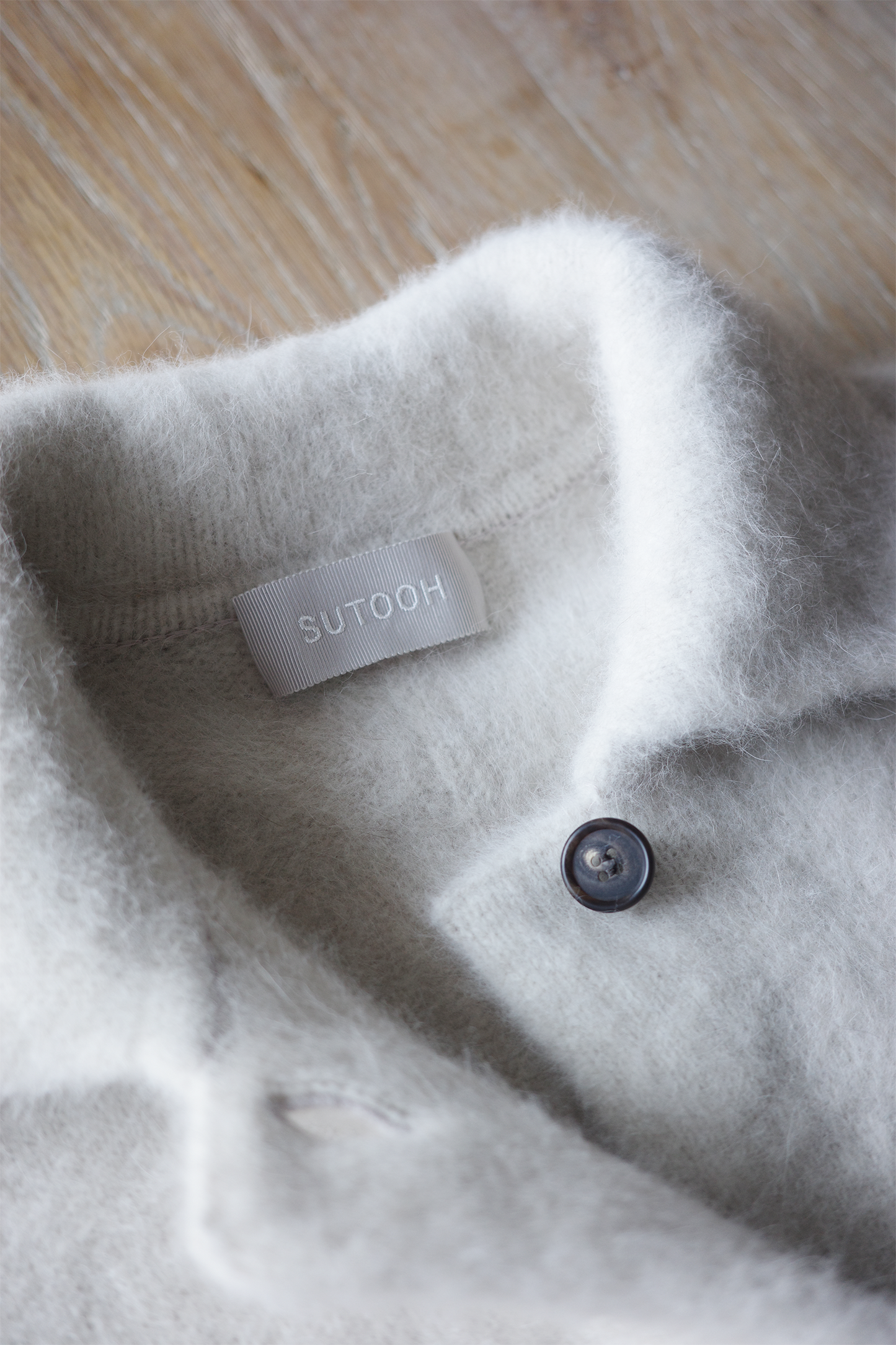 《 予約 》Blue Fox Wool Knitted Coat