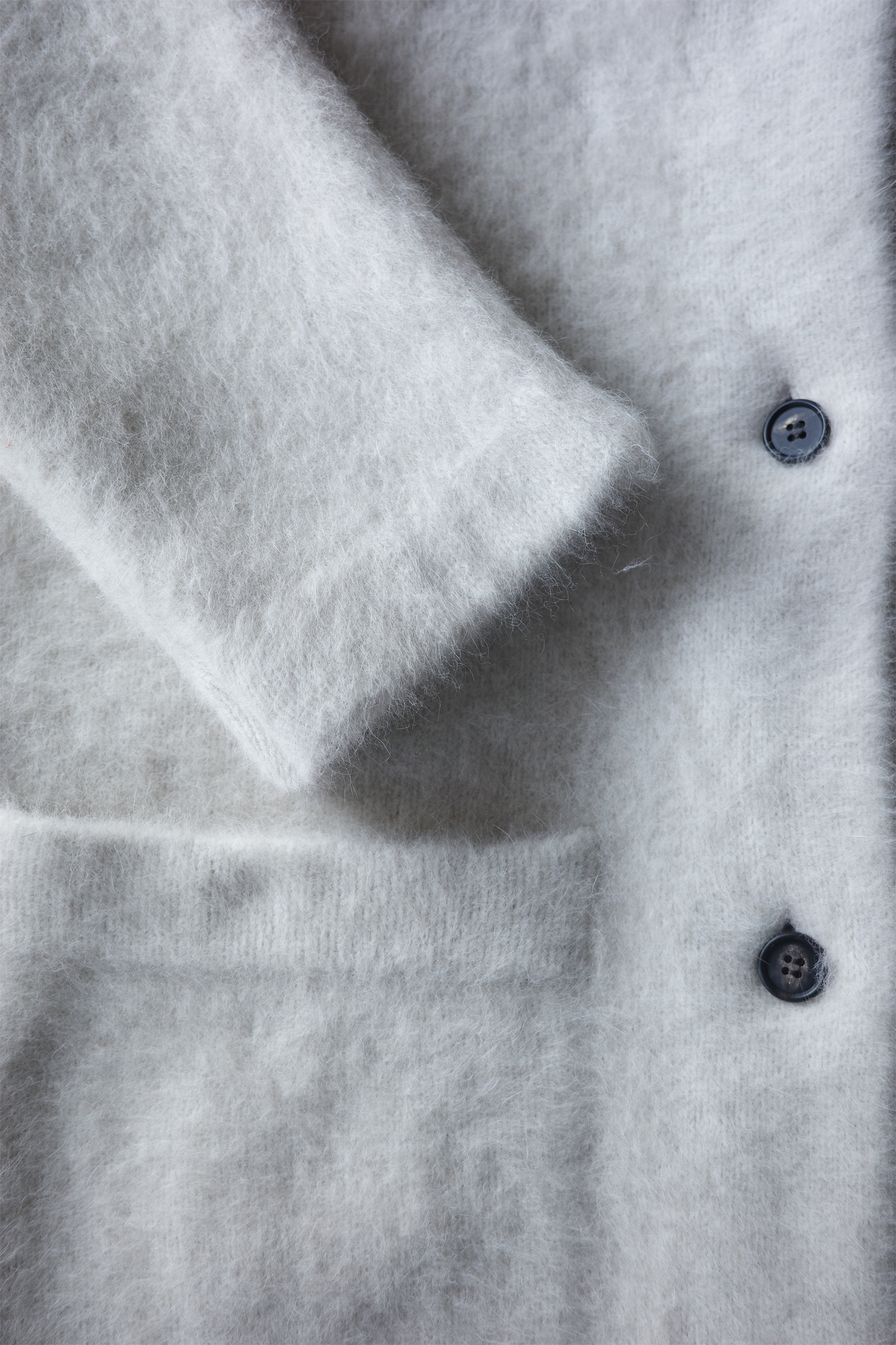 《 予約 》Blue Fox Wool Knitted Coat