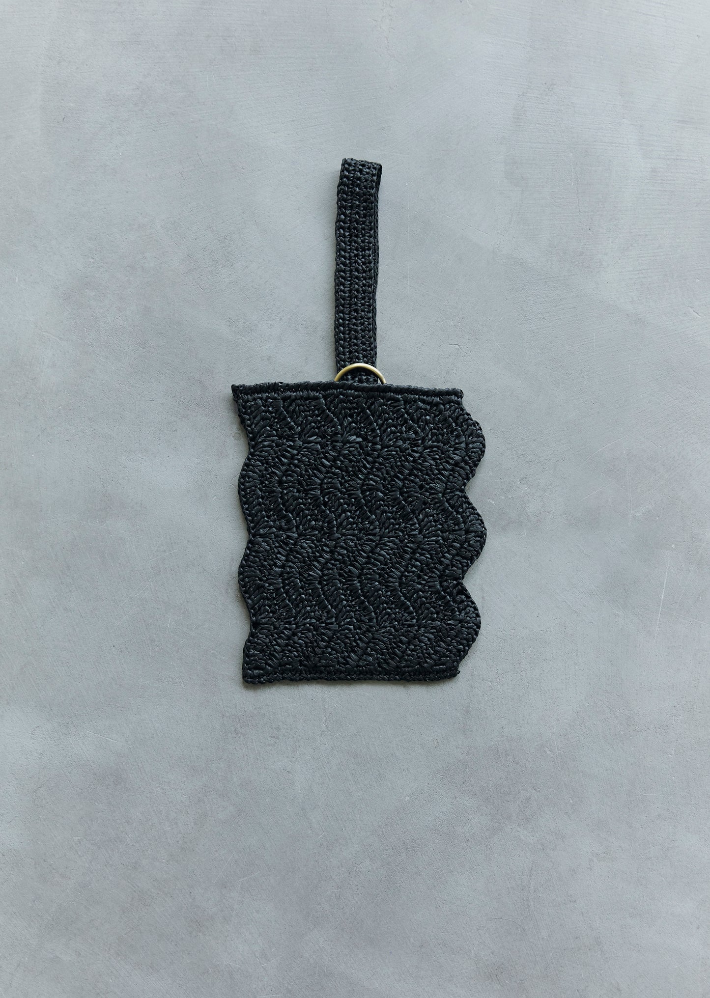 Hand Knit Paper Linen Bag