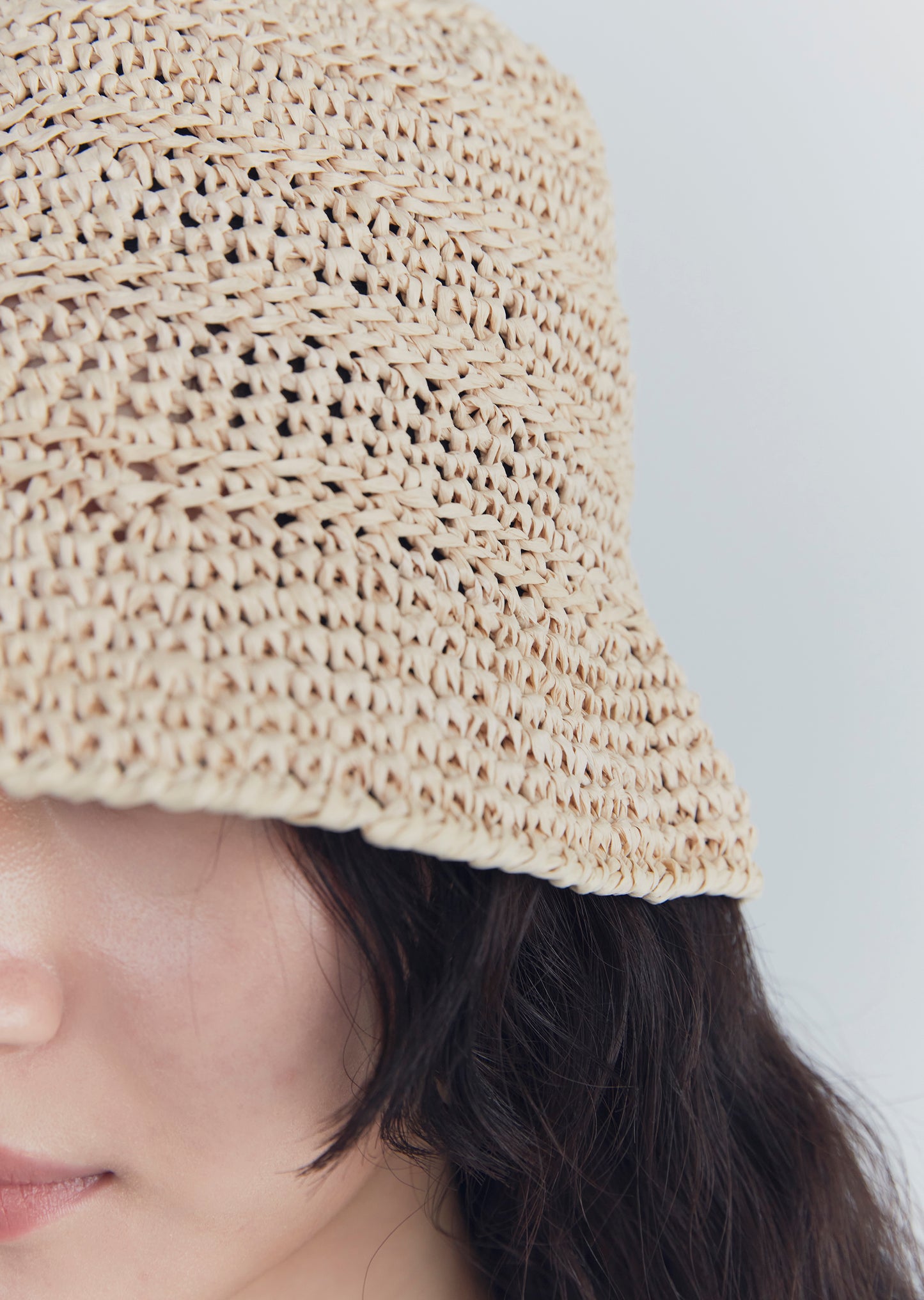 《 予約 》Hand Knit Paper Linen Hat