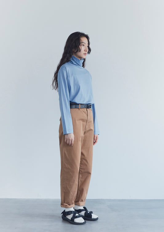 Suvin Cotton Jersey Turtle Neck