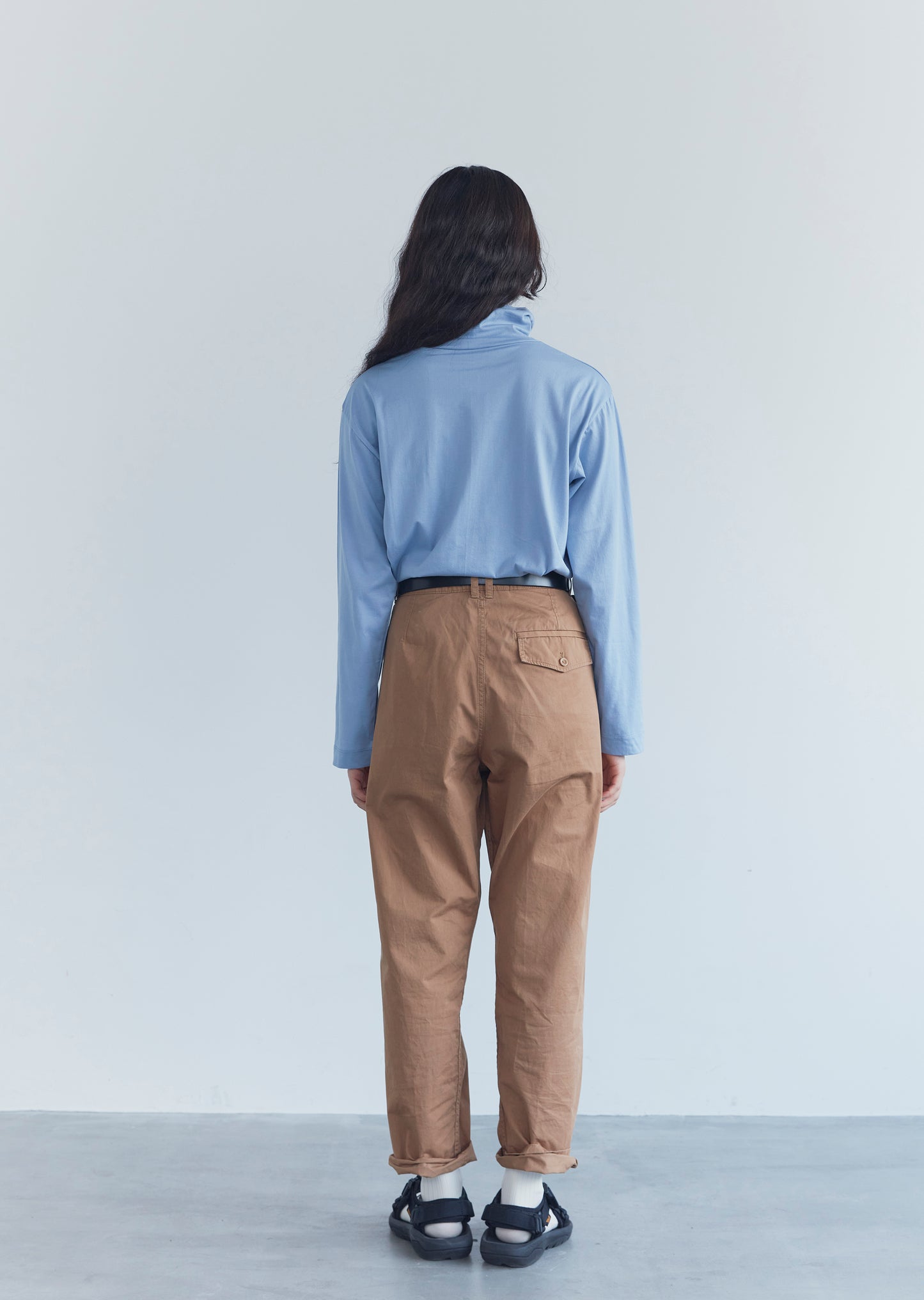 Suvin Cotton Jersey Turtle Neck