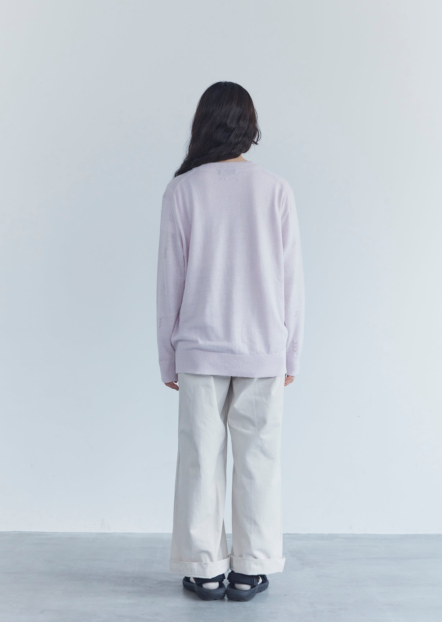 Linen Silk Leaf Sweater