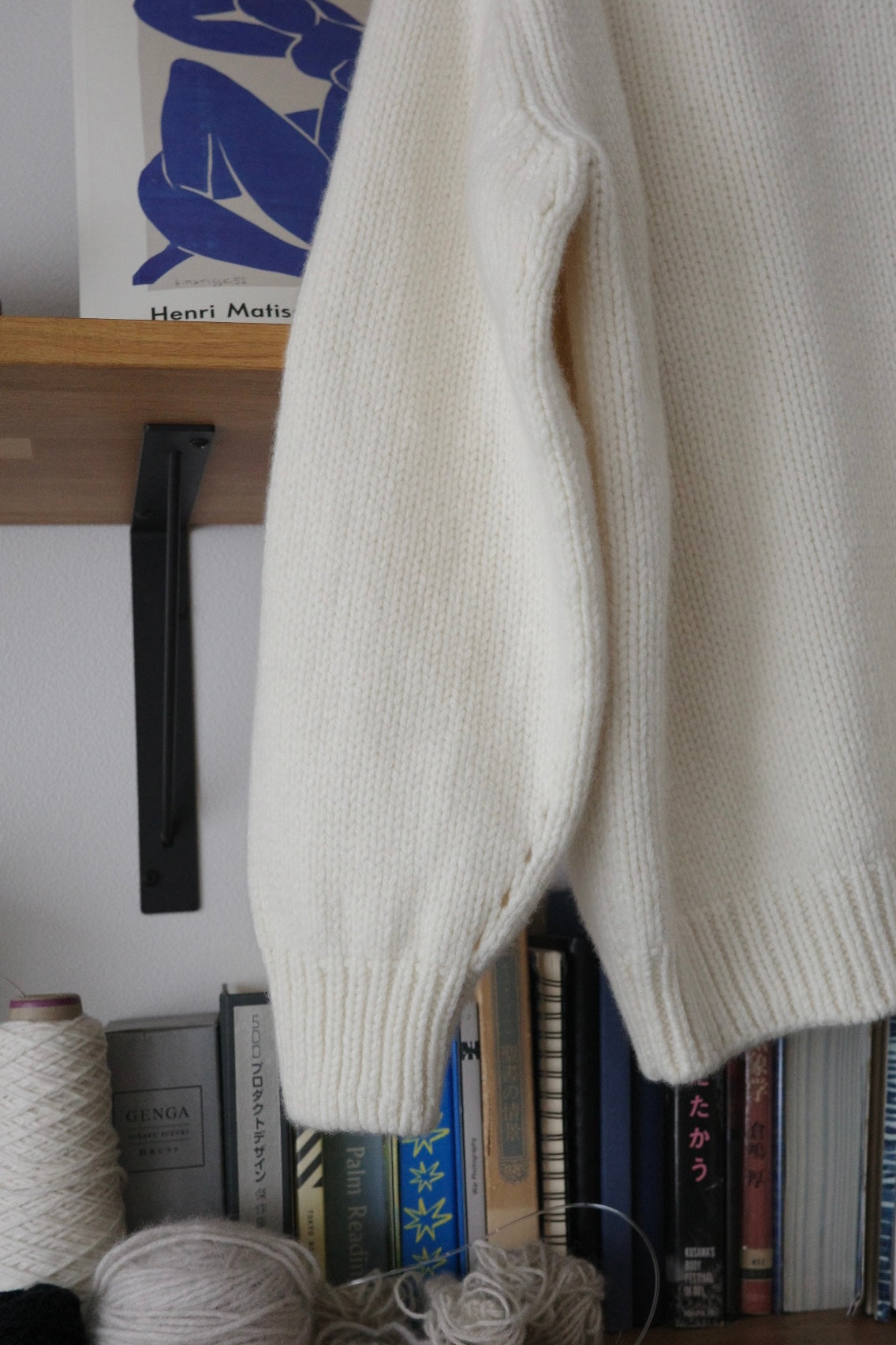 《 予約 》家庭機編み:Wool Cashmere Silk Turtle Neck