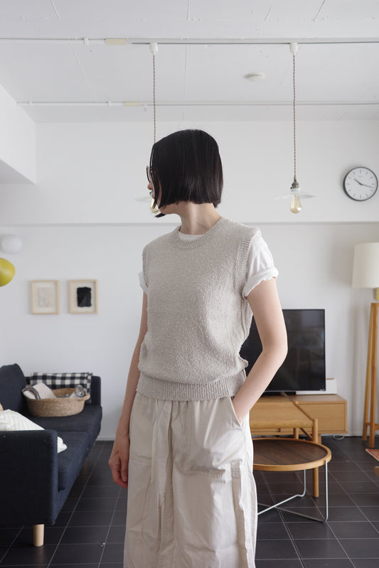 Cotton Snarl Yarn Vest