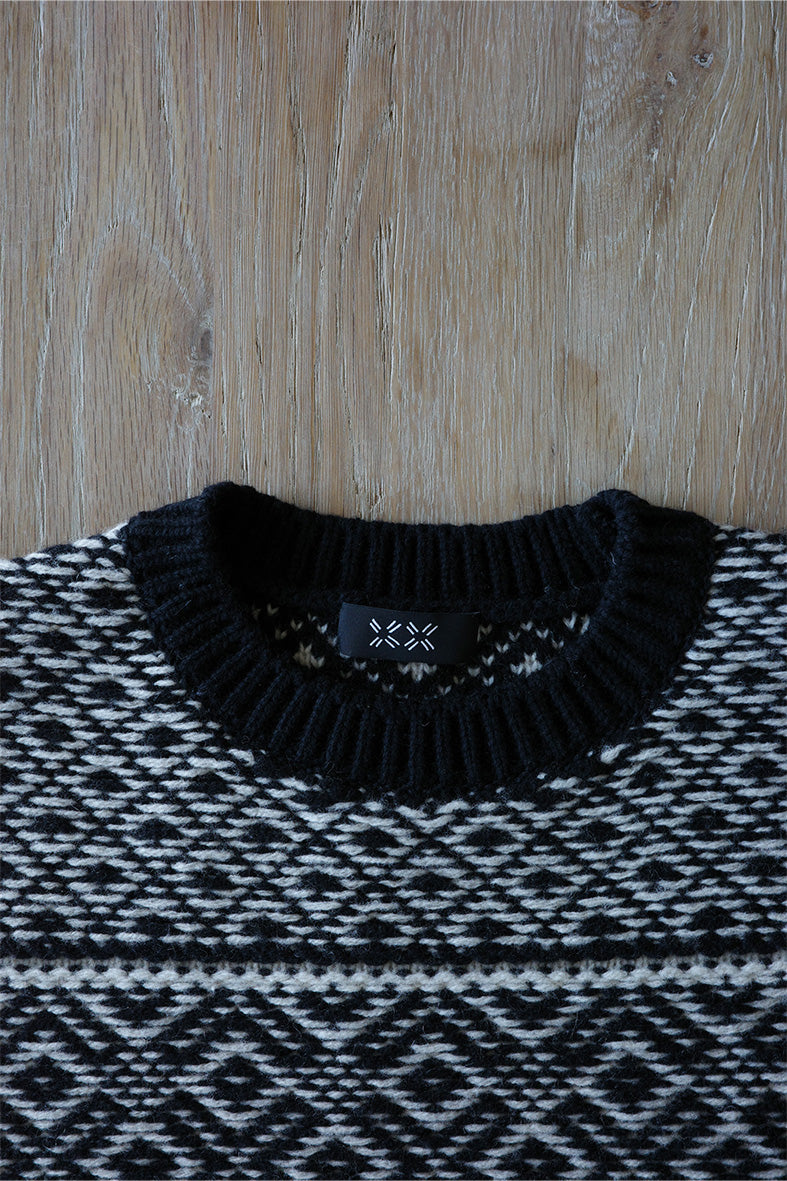 Wool Cashmere Jacquard Knit