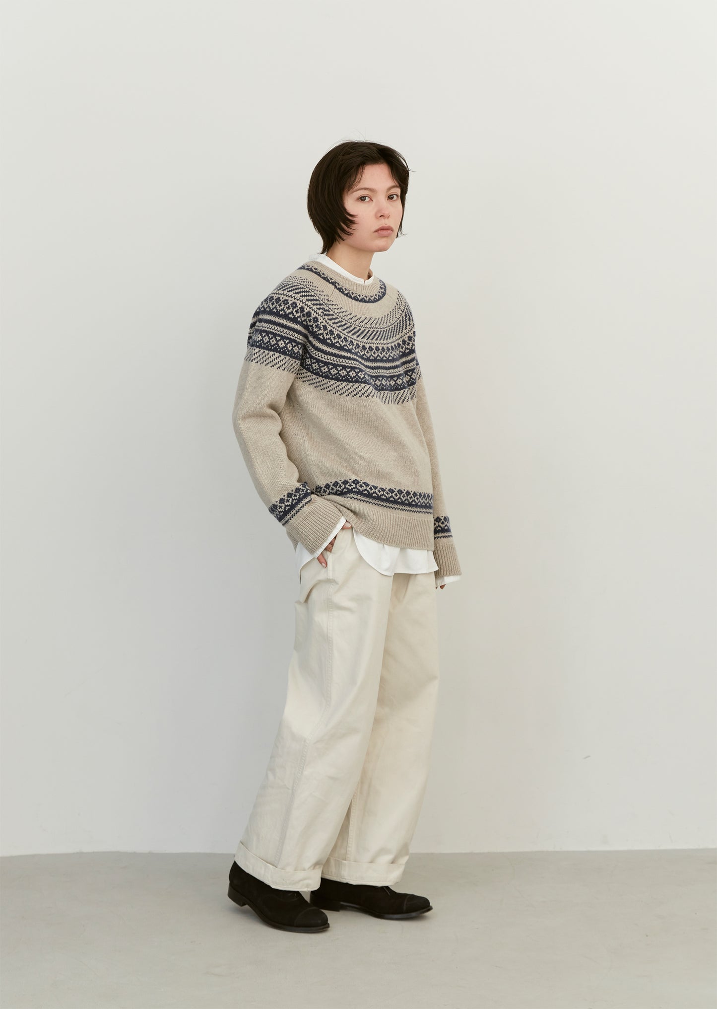 Wool Cashmere Silk Circular Knit