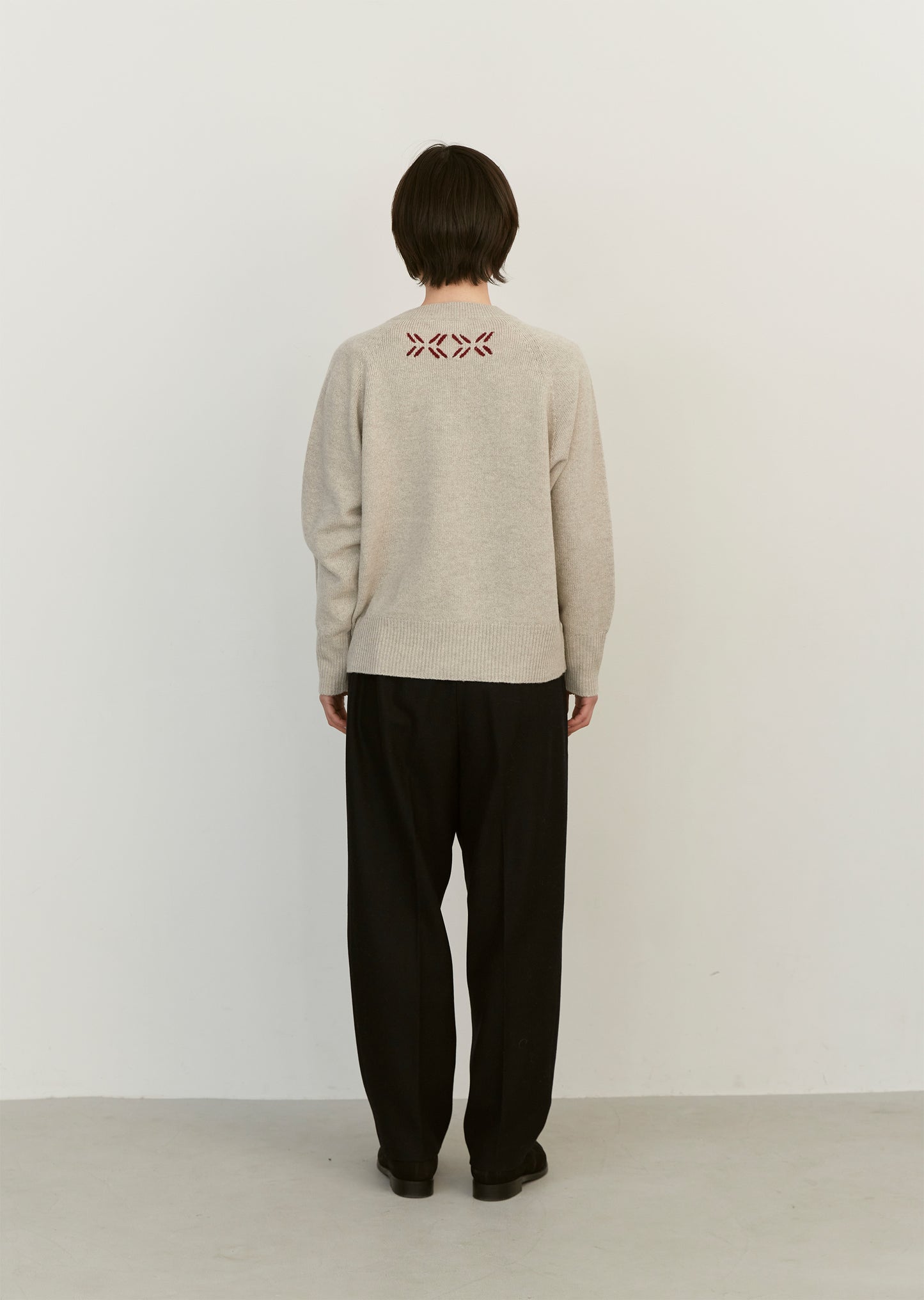 Wool Cashmere Silk Crew Neck