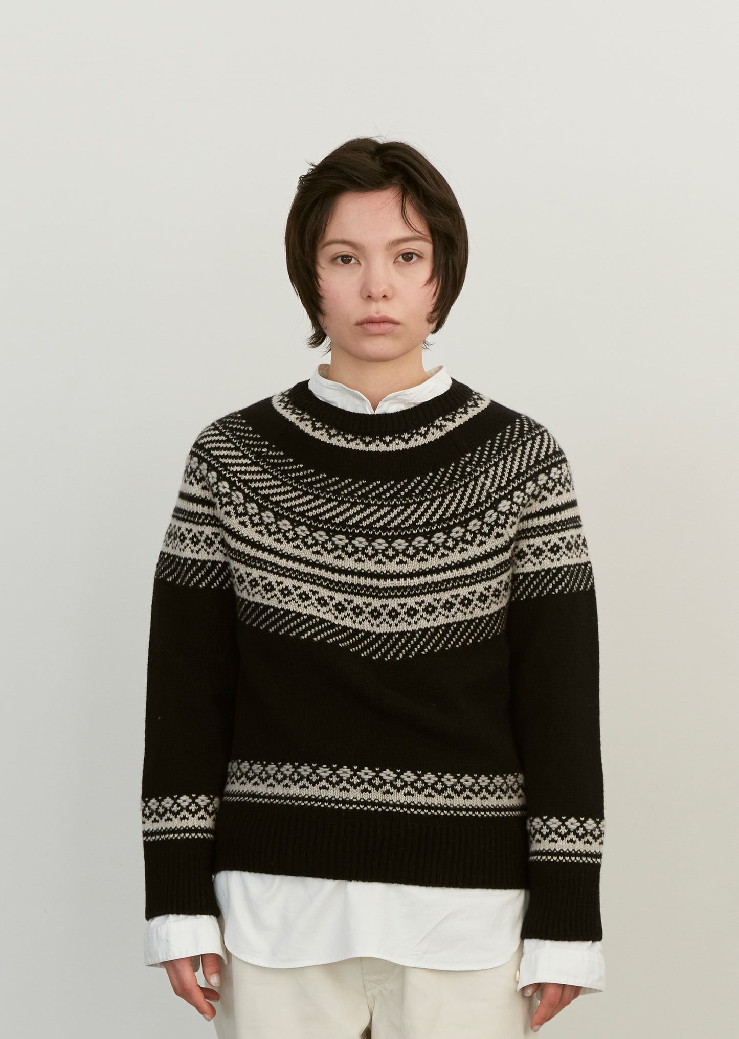 Wool Cashmere Silk Circular Knit