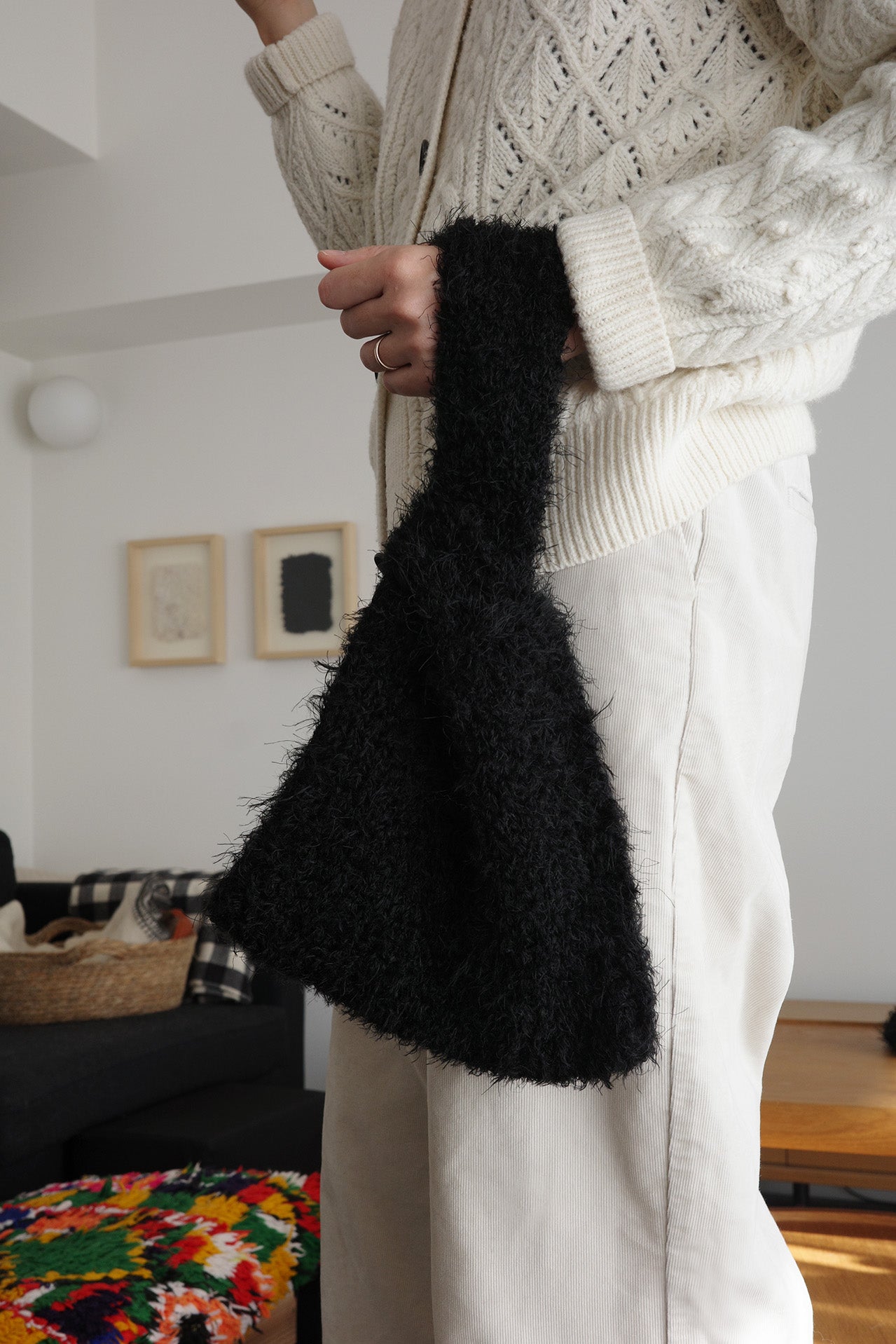 《 家庭機編み 》Moke Moke Bag Small