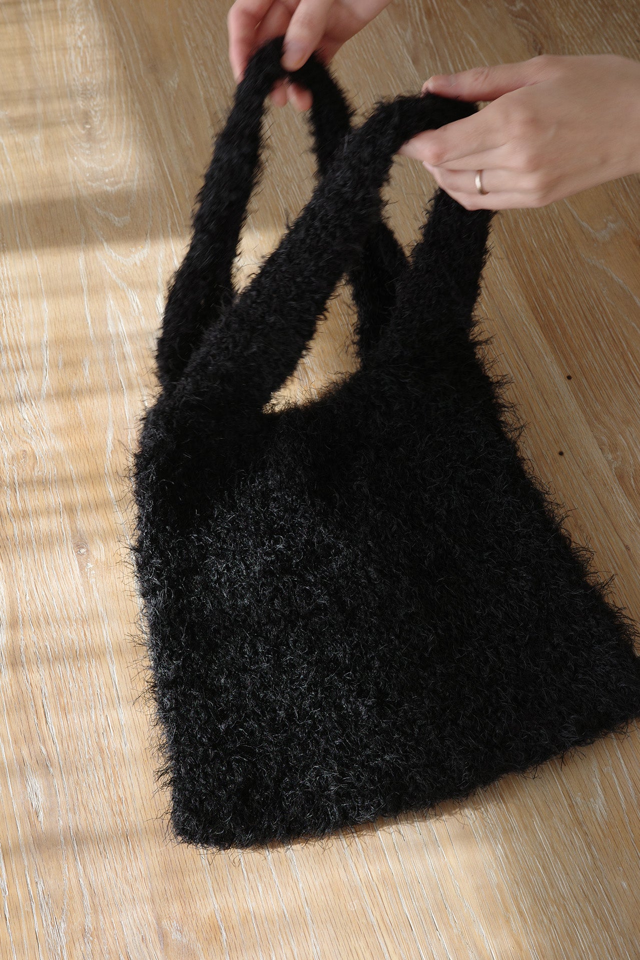 《 家庭機編み 》Moke Moke Bag Large