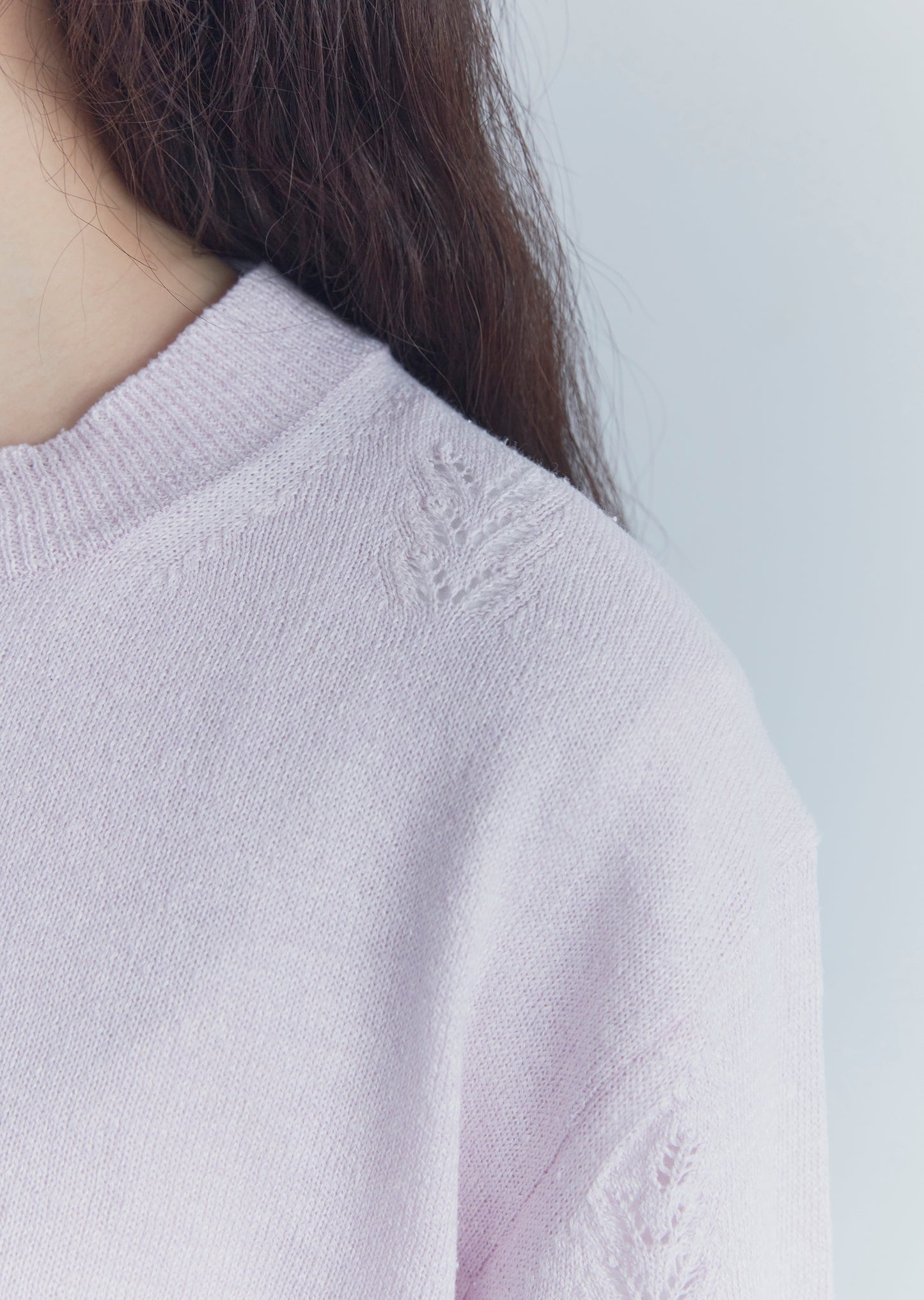 《 予約 》Linen Silk Leaf Sweater
