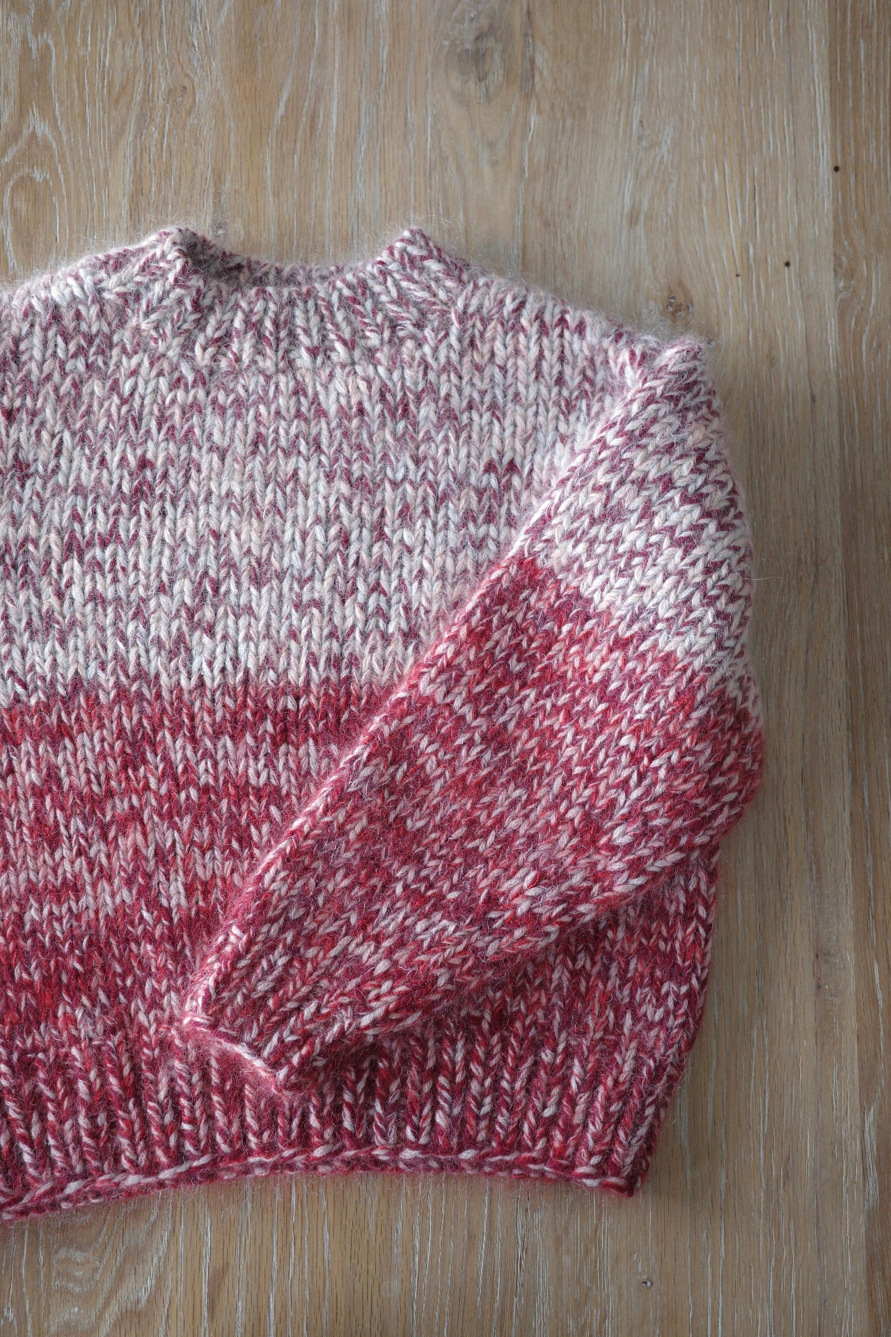 《 予約 》手編み Wool Mohair Silk Cashmere Crew Neck