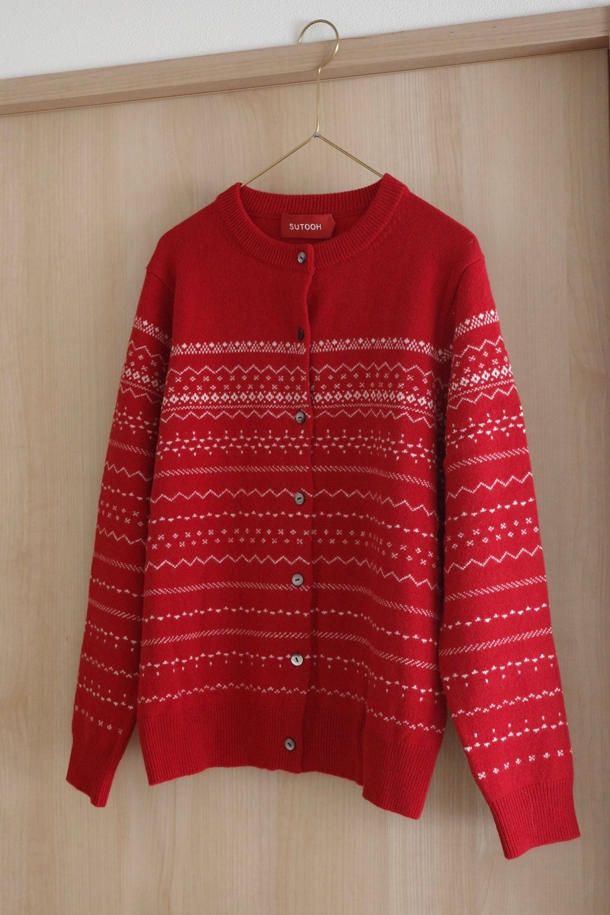 Wool Jacquard Cardigan