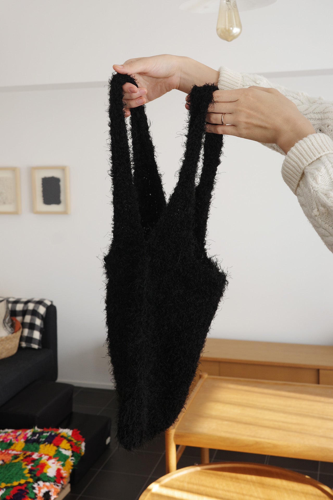 《 家庭機編み 》Moke Moke Bag Large