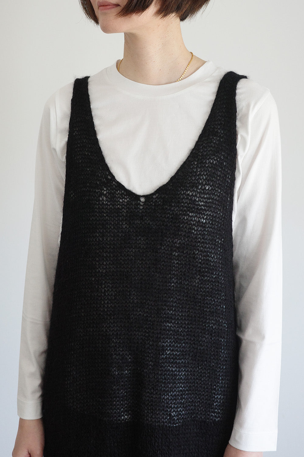《 予約 》家庭機編み Mohair Silk Dress