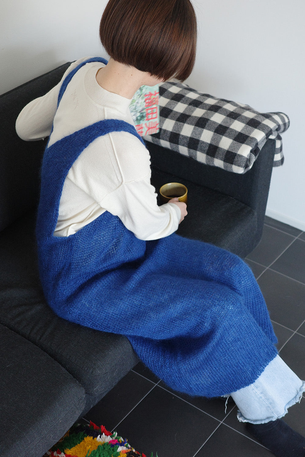 《 予約 》家庭機編み Mohair Silk Dress