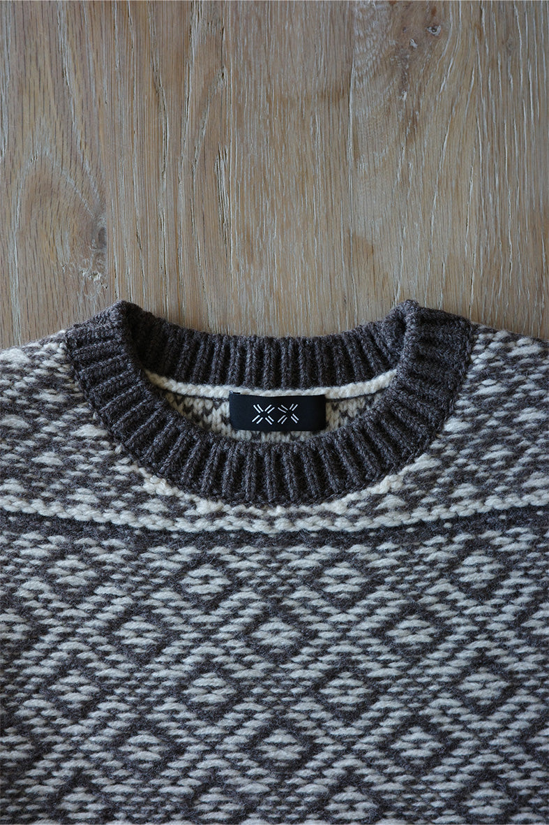 Wool Cashmere Jacquard Knit