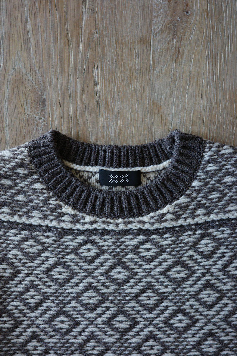 《 予約 》Wool Cashmere Jacquard Knit