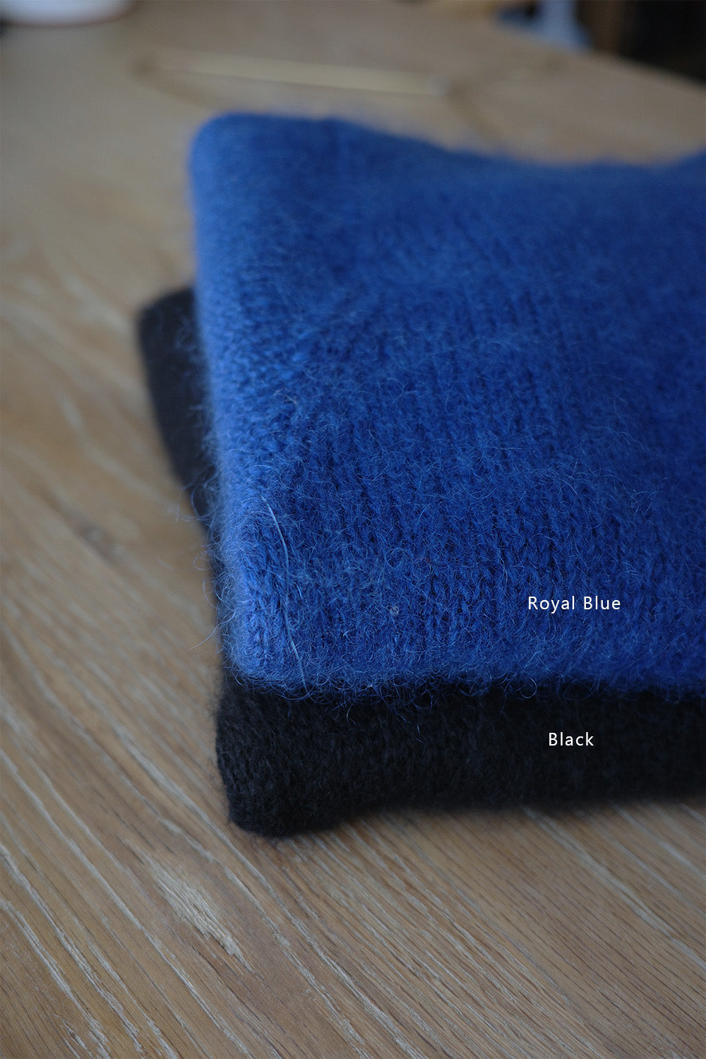 《 予約 》家庭機編み Wool Mohair Silk V Neck Cardigan