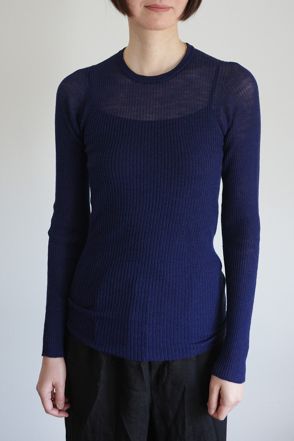 《 予約 》Extra Fine Wool Rib Knit