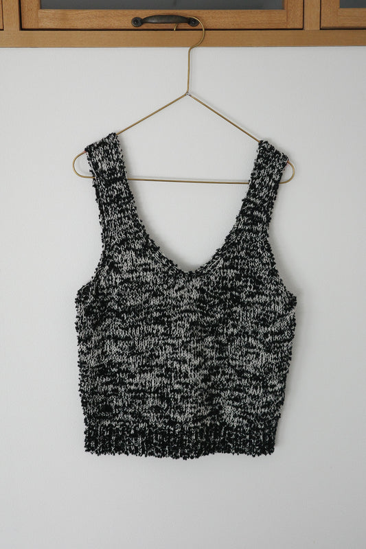 《 予約 》家庭機編み Cotton Knitted Tank