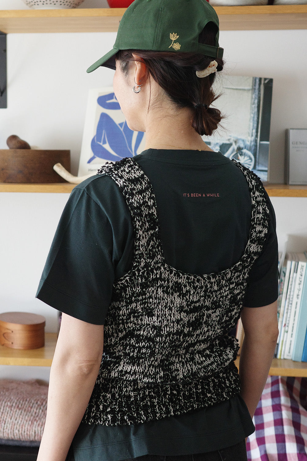 《 予約 》家庭機編み Cotton Knitted Tank