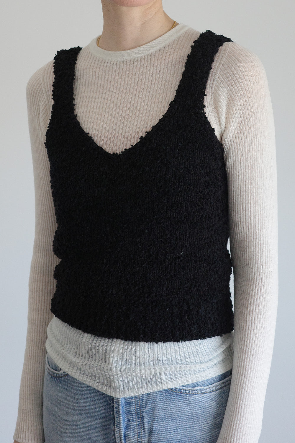 《 予約 》Extra Fine Wool Rib Knit
