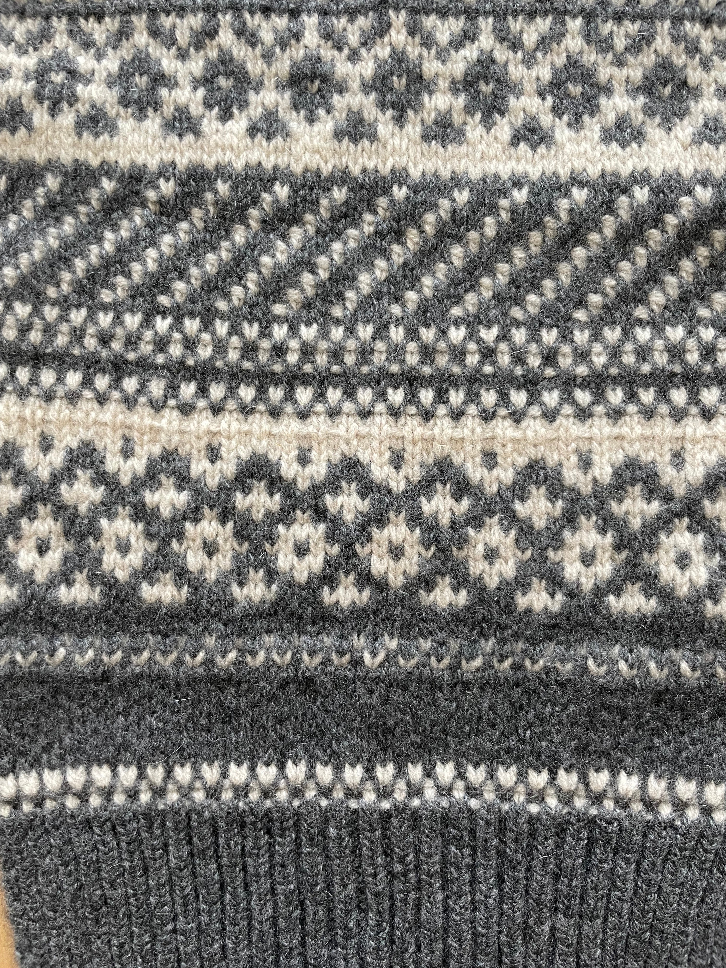 Wool Cashmere Silk Jacquard Knit